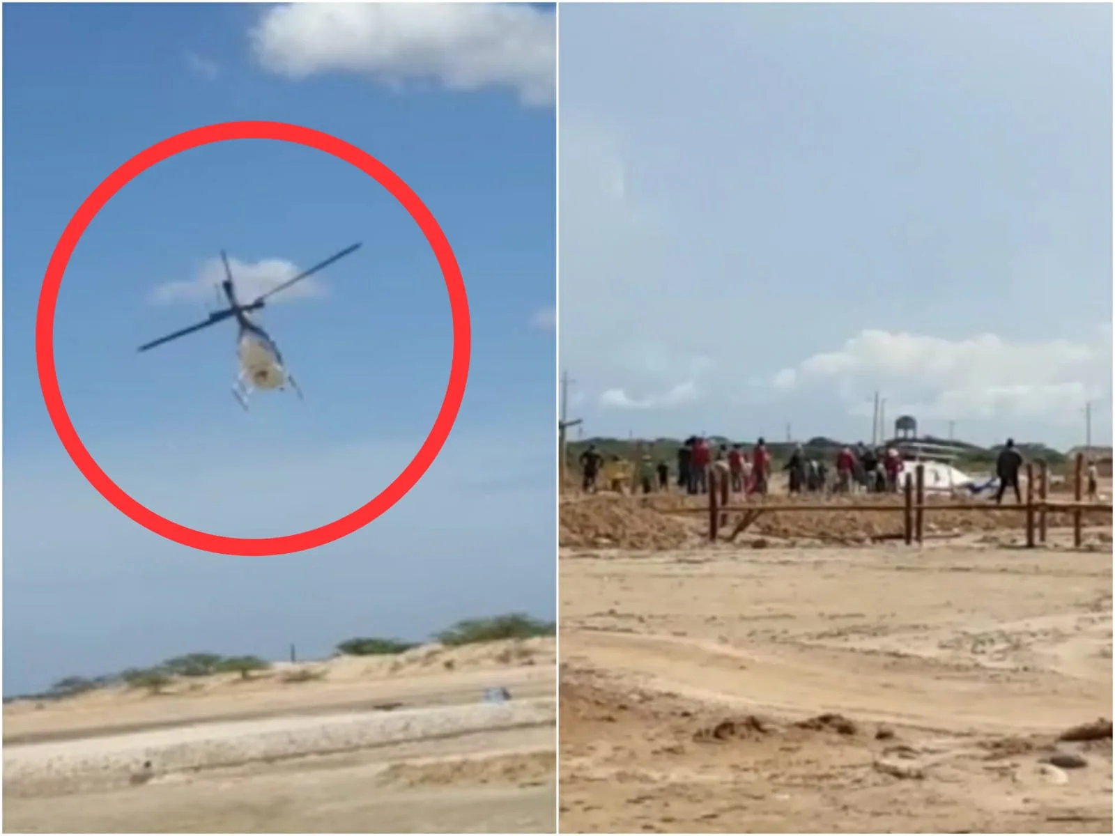Trató pero no pudo mantenerlo, el helicóptero perdió el control y se accidentó; "era un vuelo de turismo", en Rioacha