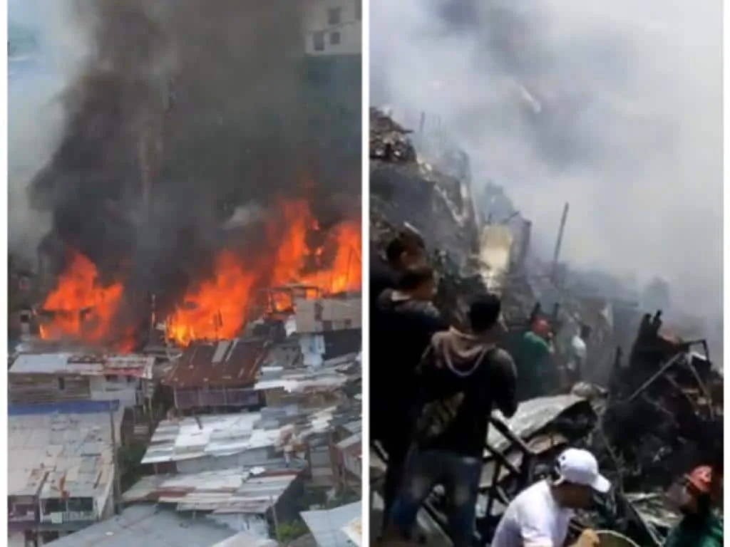En Pereira, incendio arrasó con 17 casas