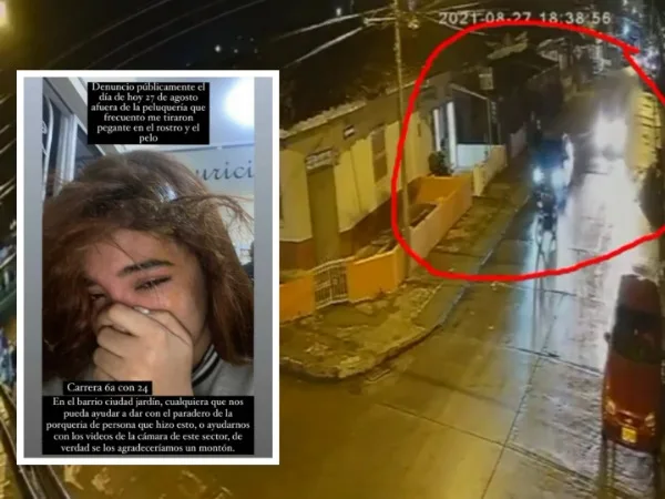 Conmoción en Popayán: a joven que salía de la peluquería le arrojaron pegante en el rostro y cabello
