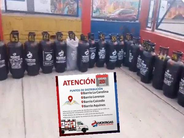 En Pasto habilitaron cuatro puntos de distribución de gas para este jueves