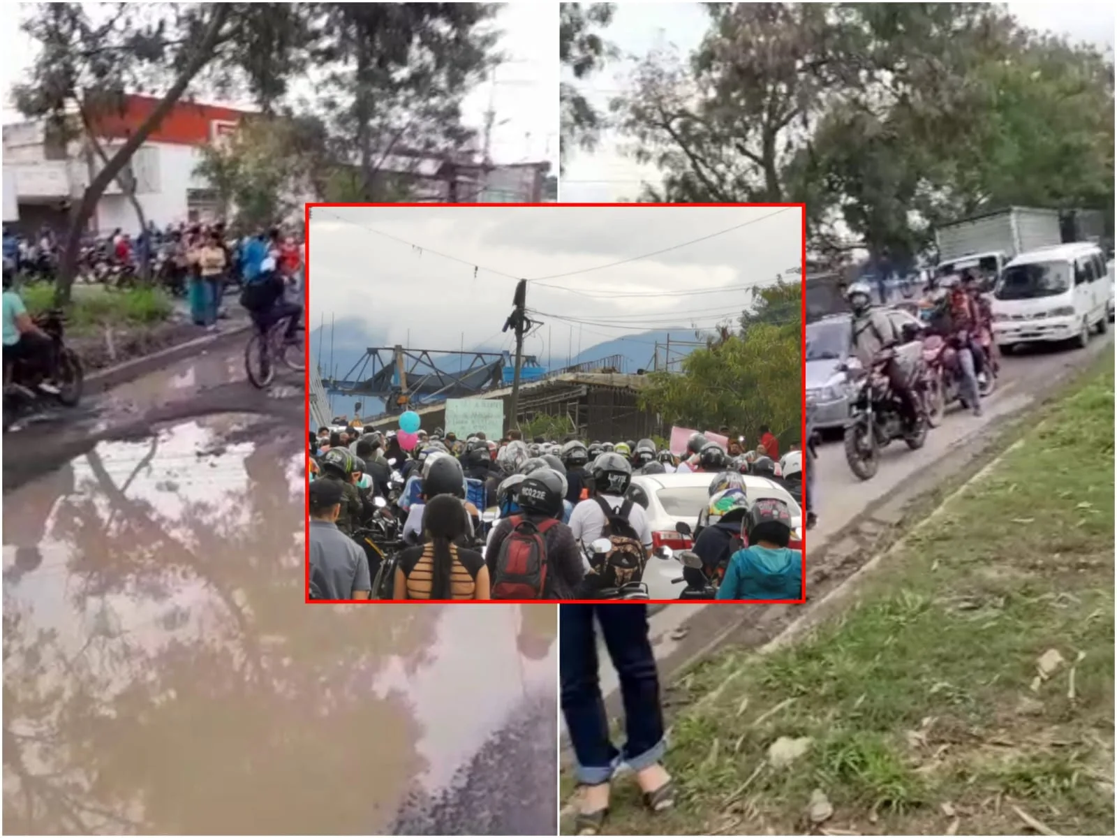 En Ciudad del Campo se cansaron del mal estado de la vía, construcción de un retorno y volvieron a protestar