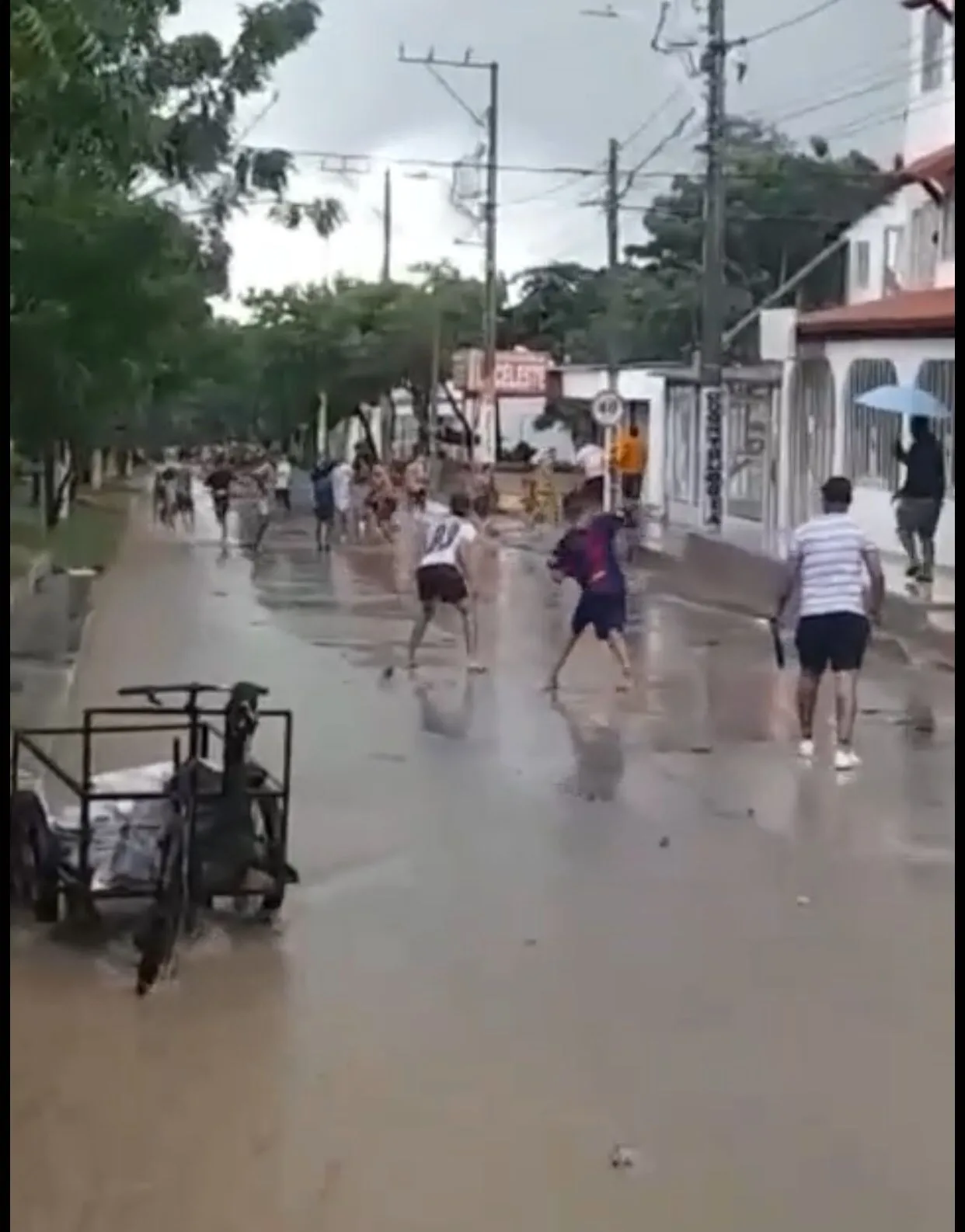 nfrentarse con piedras en las calles.
