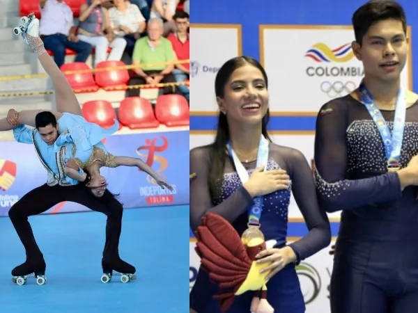 "Un hermoso baile y la medalla de oro" Jesus Folleco y María Paula Muñoz, Campeones en Patinaje Artístico en Ibagué 