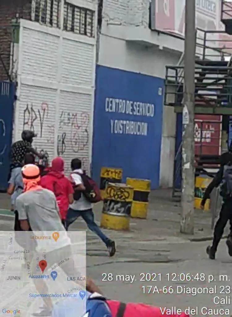 manifestante La Luna Cali