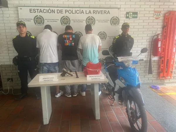 Tres motoladrones fueron capturados en flagrancia en Cali.