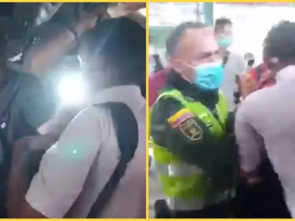pasajero Transmetro mastubándose