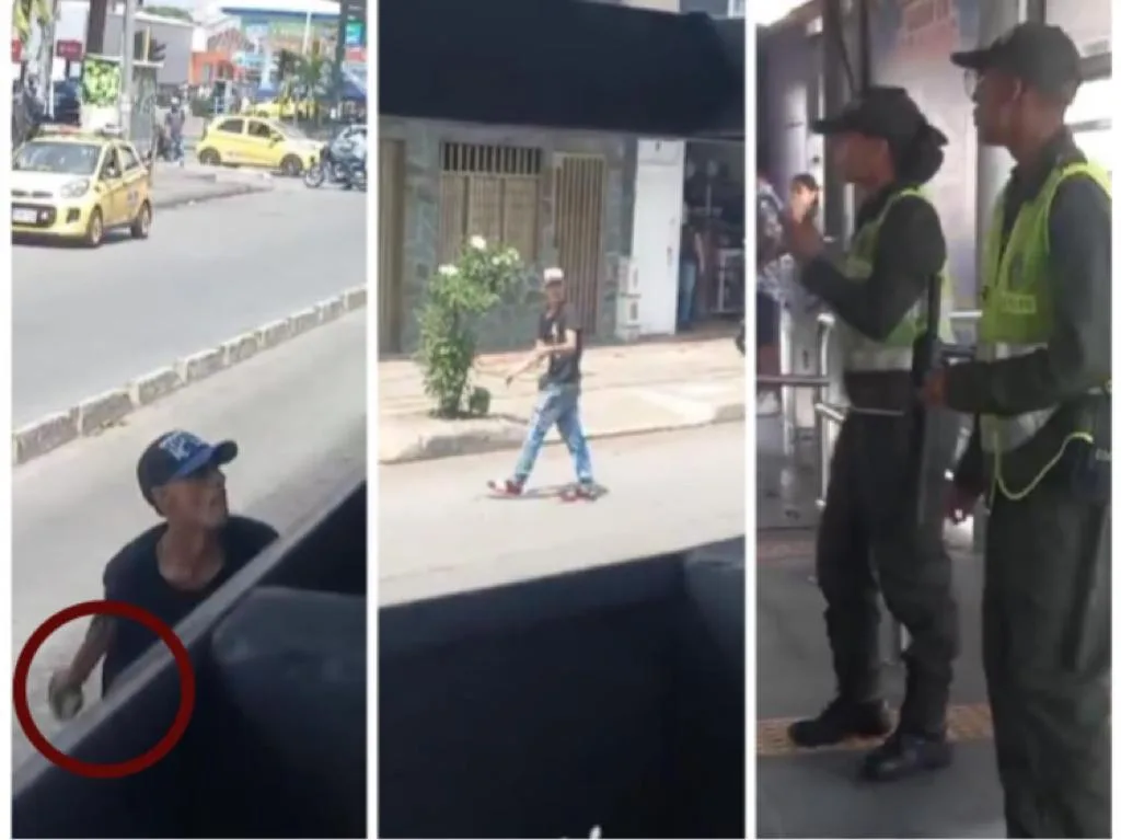No lo dejaron colar y agarró a piedra a los auxiliares en estación del MIO