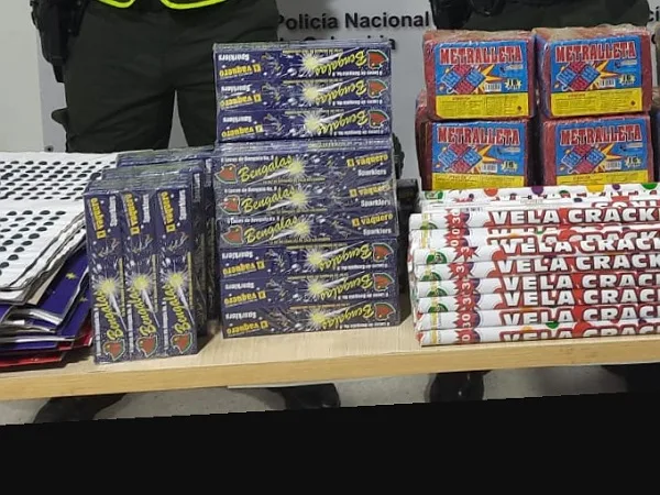 pólvora en el Atlántico incautada