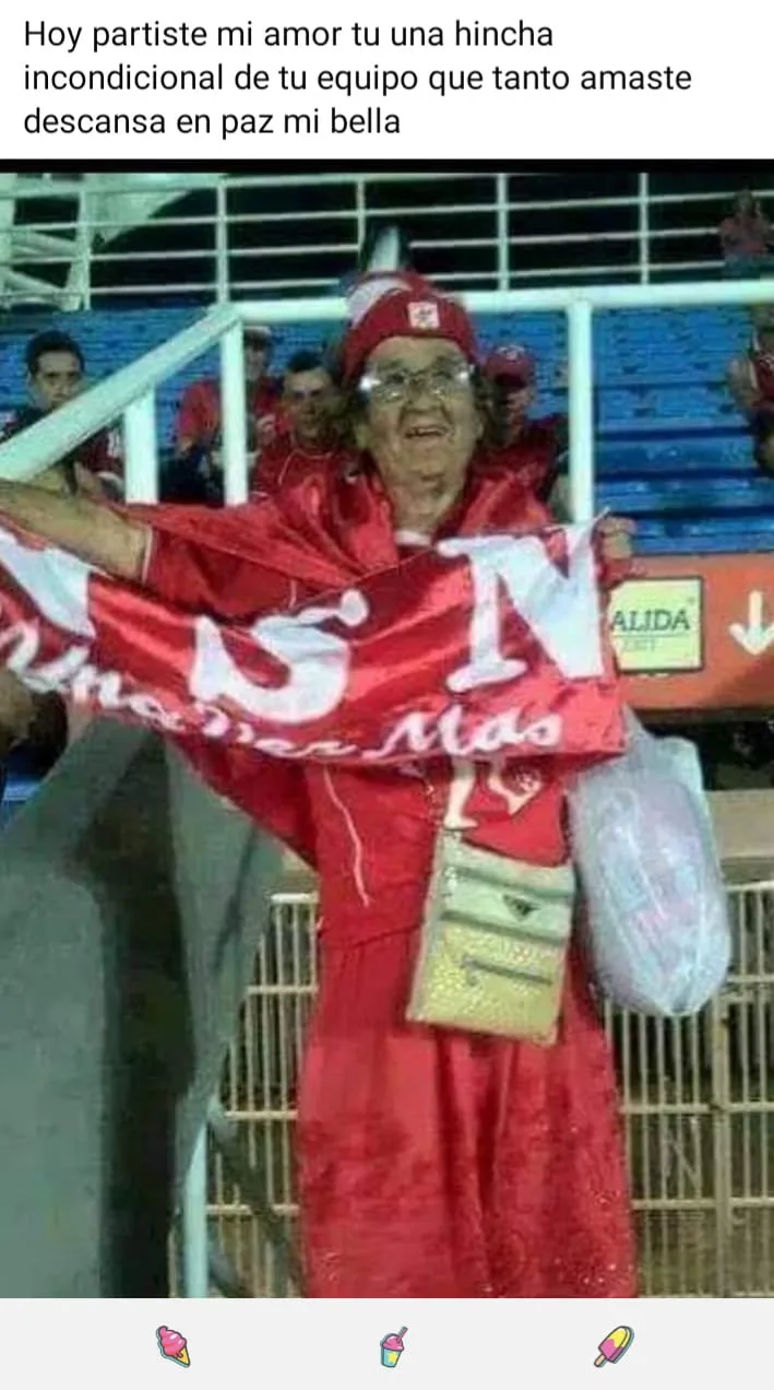 María Libia hincha del América de Cali