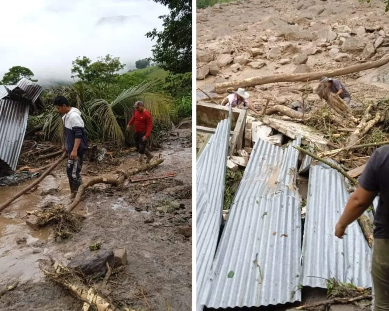 Emergencia en Policarpa tras caída de deslizamiento y hay un niño desaparecido
