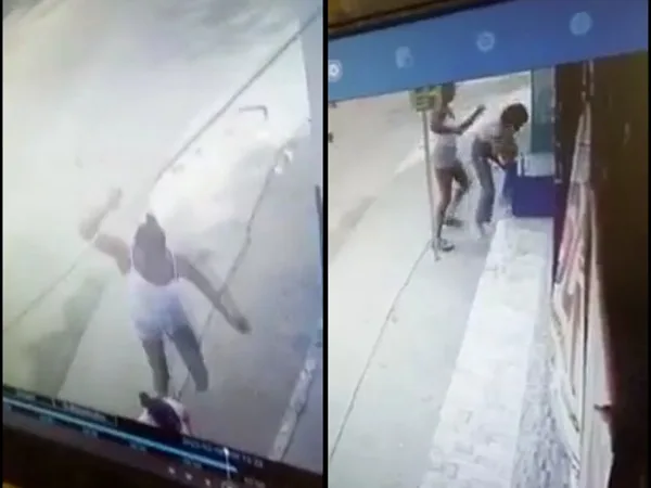 joven que esperaba el bus