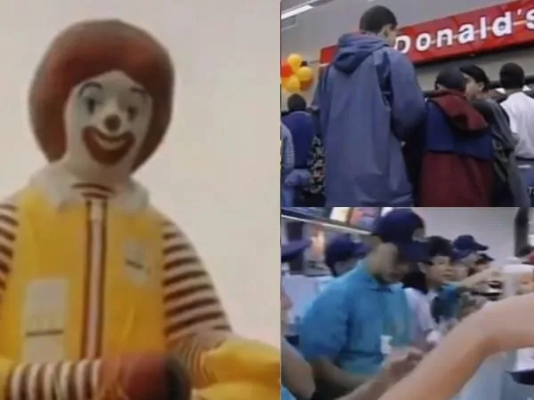 Así fue la llegada del primer McDonald's a Colombia; la fila de esa epoca era inmensa