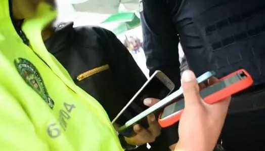 Cerca de 40 teléfonos recuperados en el centro de Bogotá en un operativo realizado por la policía