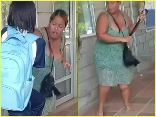 La madre al conocer las bajas calificaciones de su hija decidió sacar su correa para agredir a su hija en frente de sus compañeros. ¿Qué opina?