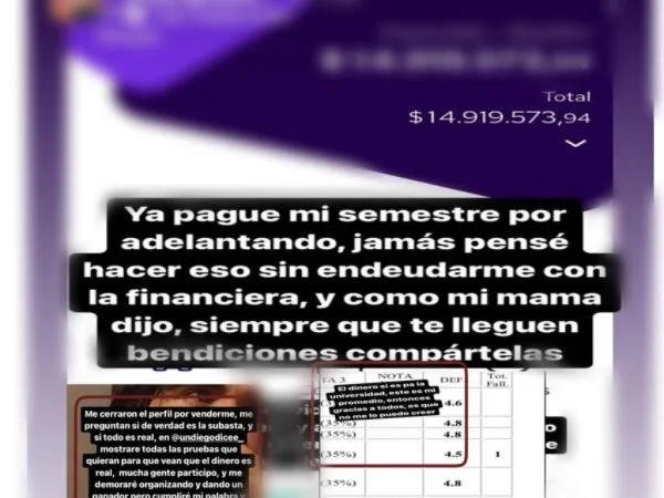 “La rifa de un polvo” para pagarse el semestre, la historia viral en redes