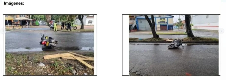 En Cali: graves accidentes, choque entre motos y murió una aseadora atropellada por una moto