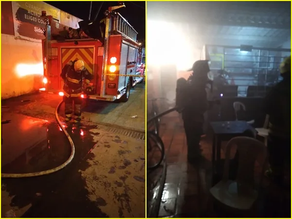 En el sur de Pasto se incendió un establecimiento comercial