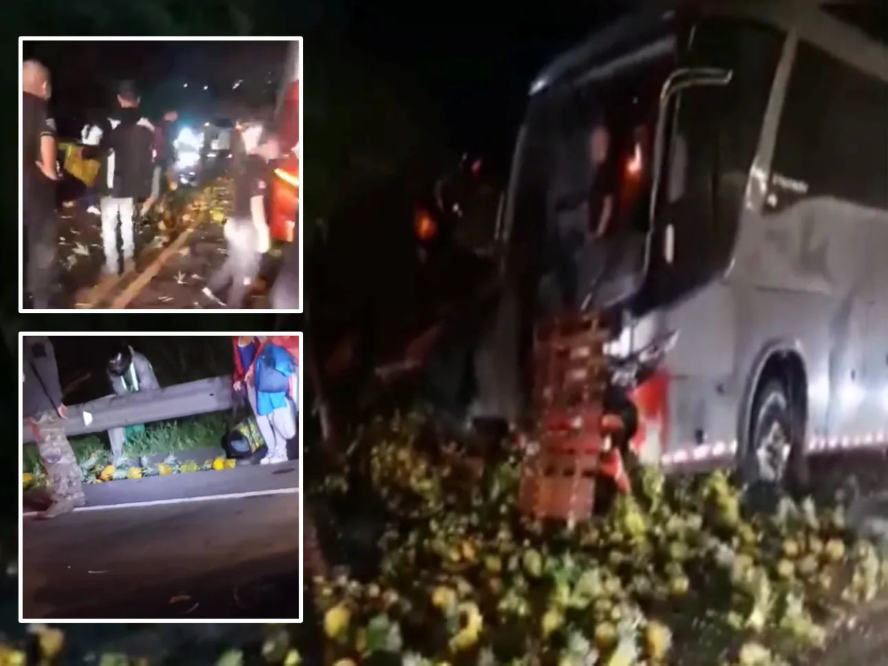 No sería un saqueo, dejaron cogerlas "para no botarlas": Vídeo de supuesto saqueo a camión con piñas en Pereira