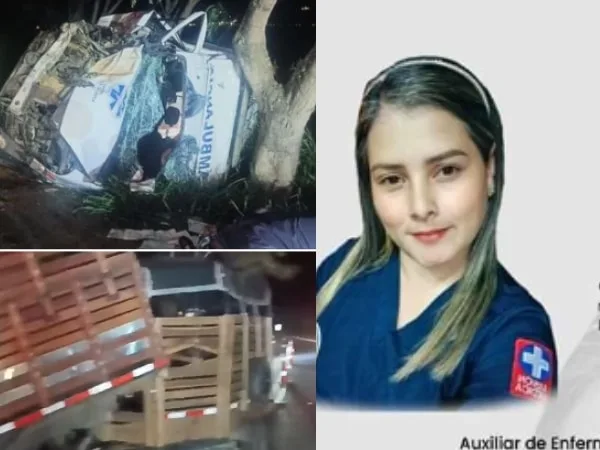 Trágico accidente en la vía Rozo: colisión entre ambulancia y camioneta cobró la vida de una enfermera y dejó tres Heridos