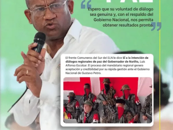 El frente de guerra Comuneros del Sur, ELN, emitió un comunicado en el que manifiestan su disposición a participar de los diálogos de paz en Nariño.
