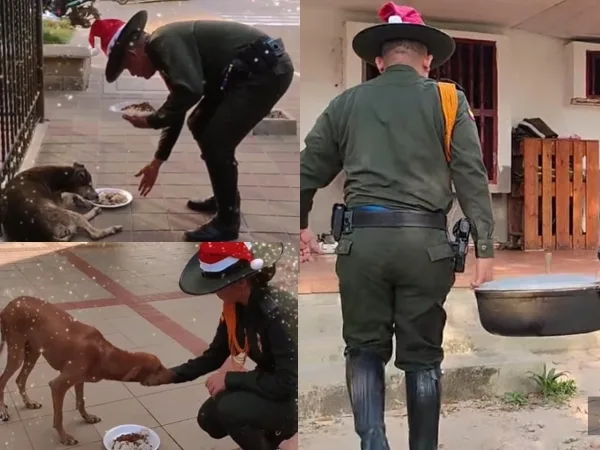 "Un gesto de amor" : la Policía del Atlántico organizó la cena navideña a más de 100 en condición de calle