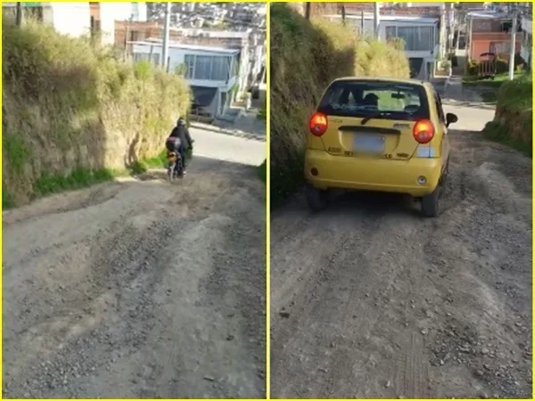 Calvario en barrio de Pasto por mal estado de las vías, accidentes son constantes y autoridades no responden