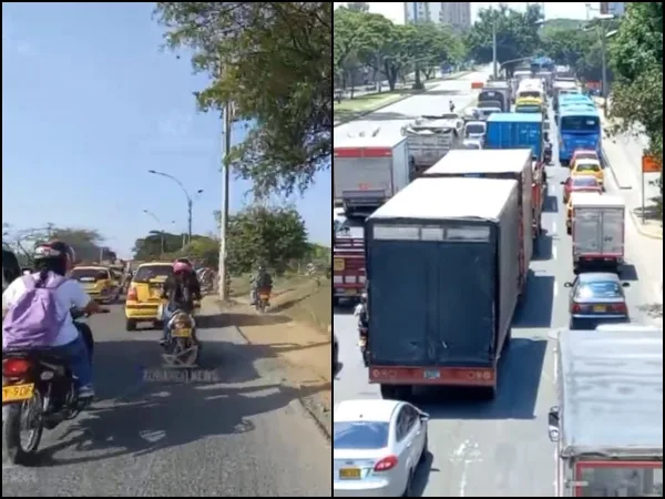 "Ignorancia, falta de autoridad y desorden desmedido": Todo un 'despelote' la movilidad en la Simón Bolívar y Sameco