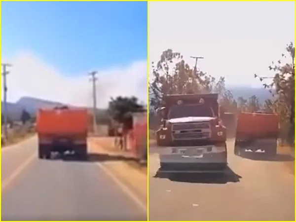 Revelan video del fuerte choque entre una volqueta y una buseta que dejó 3 muertos en Villa de Leyva