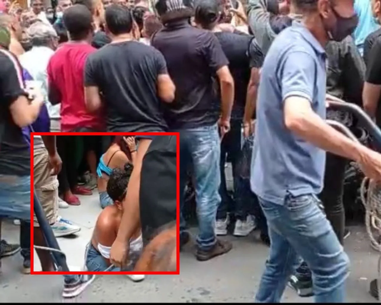 Centro de Cali, 'justicia por mano propia' con dos mujeres