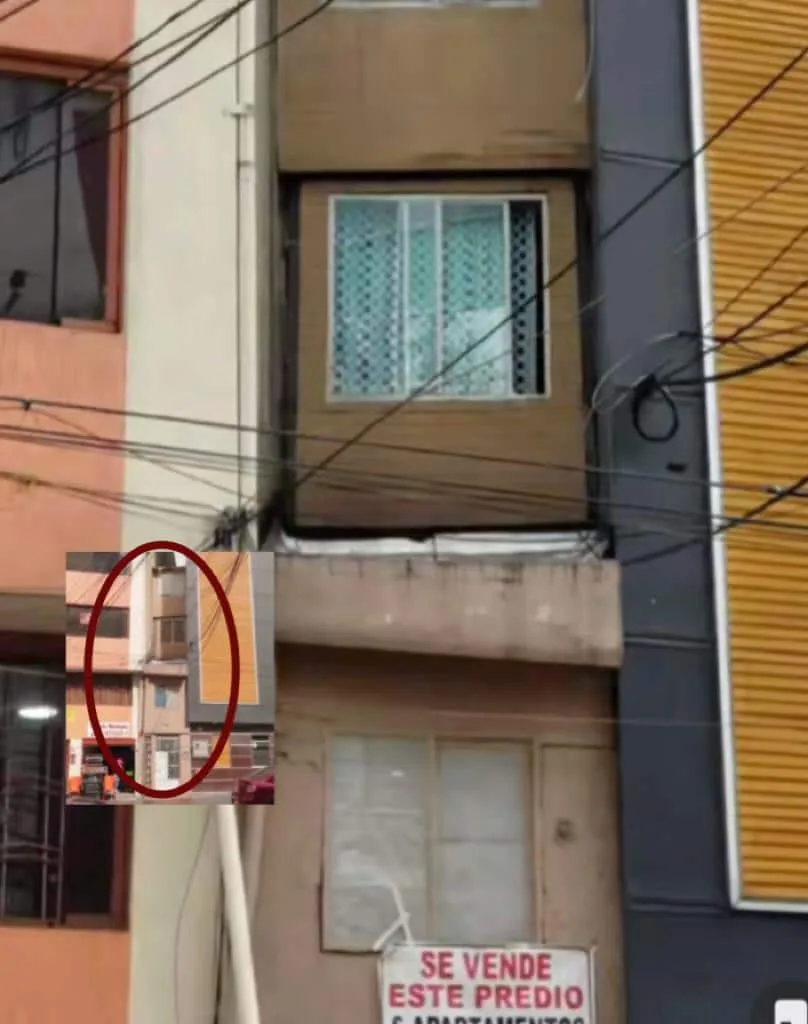 La curiosidad al ver la fachada, llamó la atención y muchos señalaron que podría ser el edificio más angosto del país, está en Bogotá.