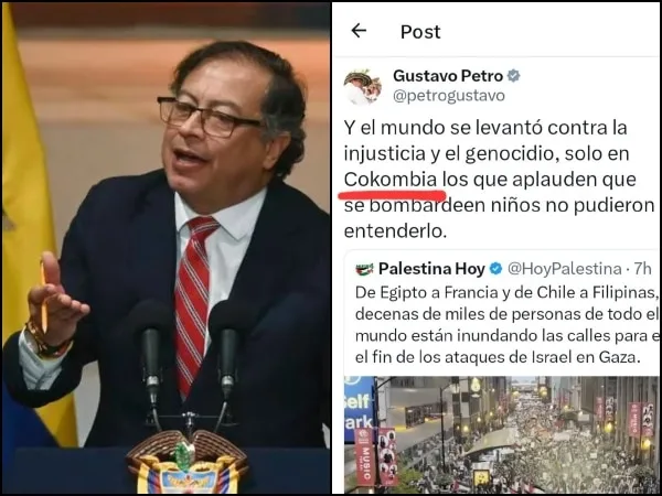 Gustavo Petro genera críticas y burlas en redes al confundir «Cokombia» con Colombia