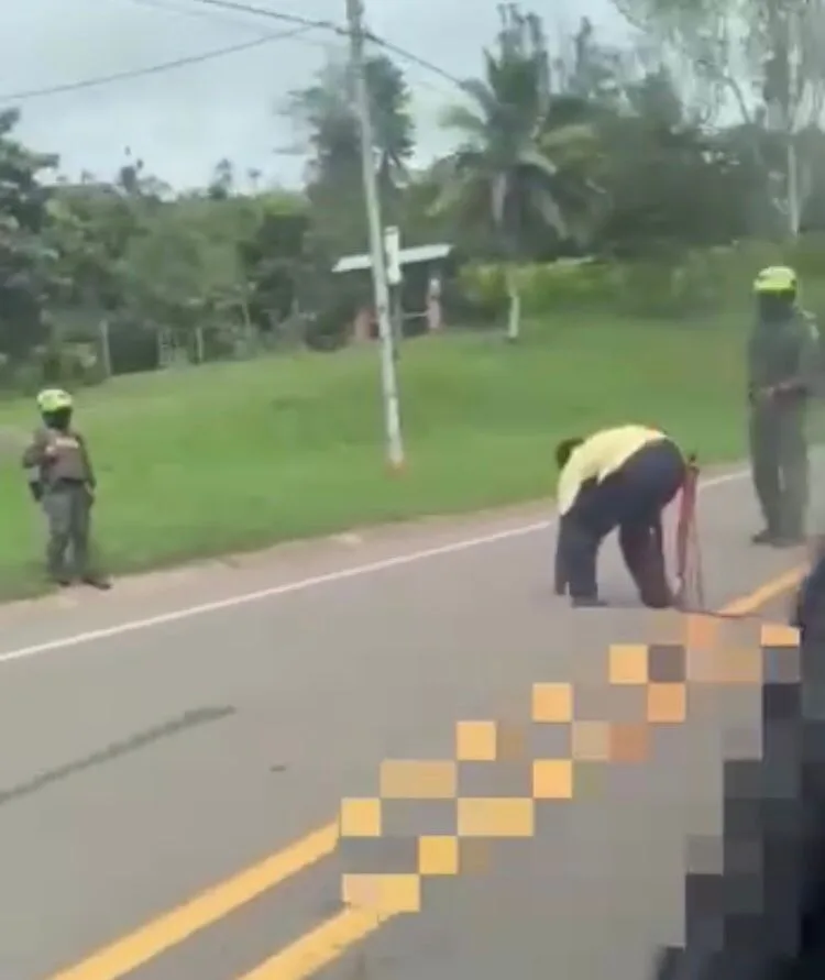 machete trastornos policía Dagua Valle