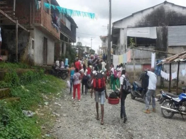 familias desplazadas en Nariño