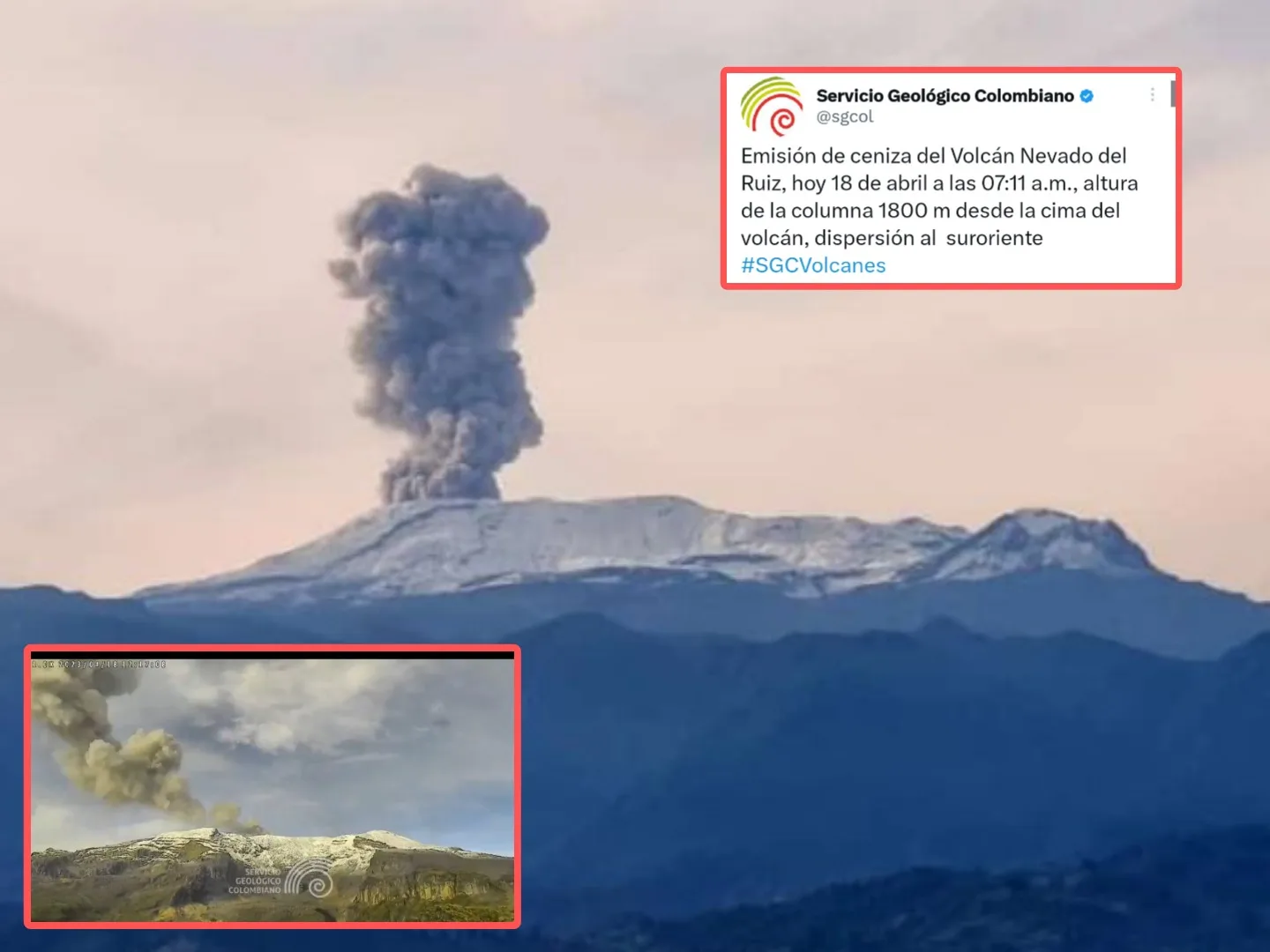 El Volcán Nevado Ruiz