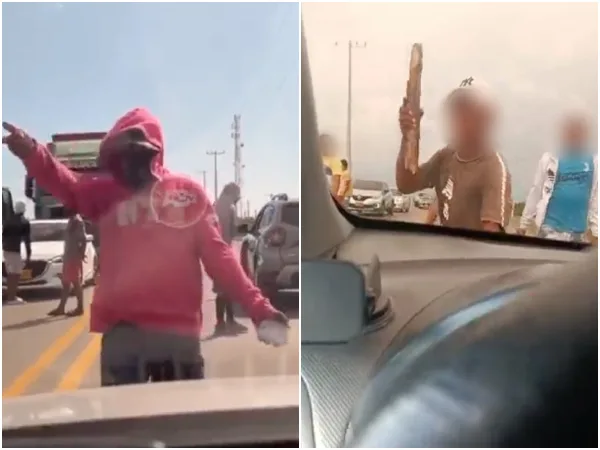 En Tasajera, sujetos con palos y piedras amenazan y exigen dinero a conductores