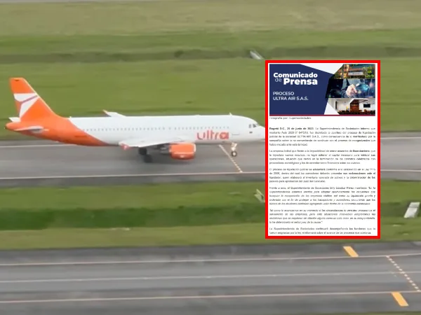 Liquidación de Ultra Air, Superintendencia de Sociedades decreto la apertura del proceso de la compañía