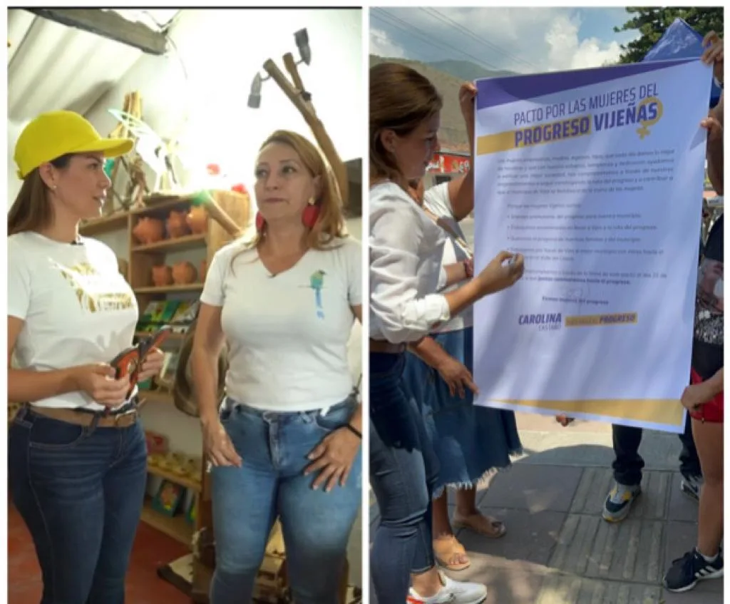 Mujeres, campesinos y emprendedoras: una candidata en Vijes, que usa sus redes para promocionarlos