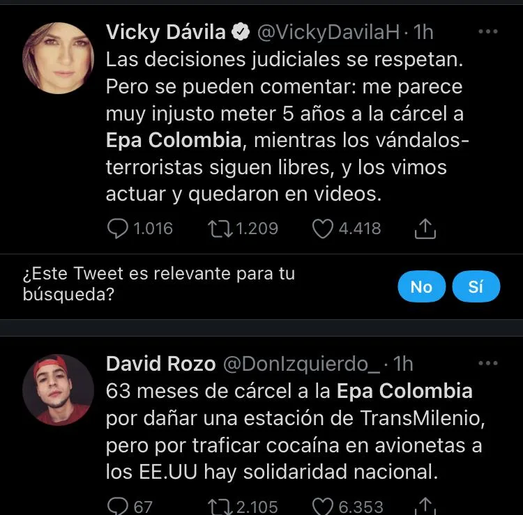Epa Colombia cárcel Transmilenio