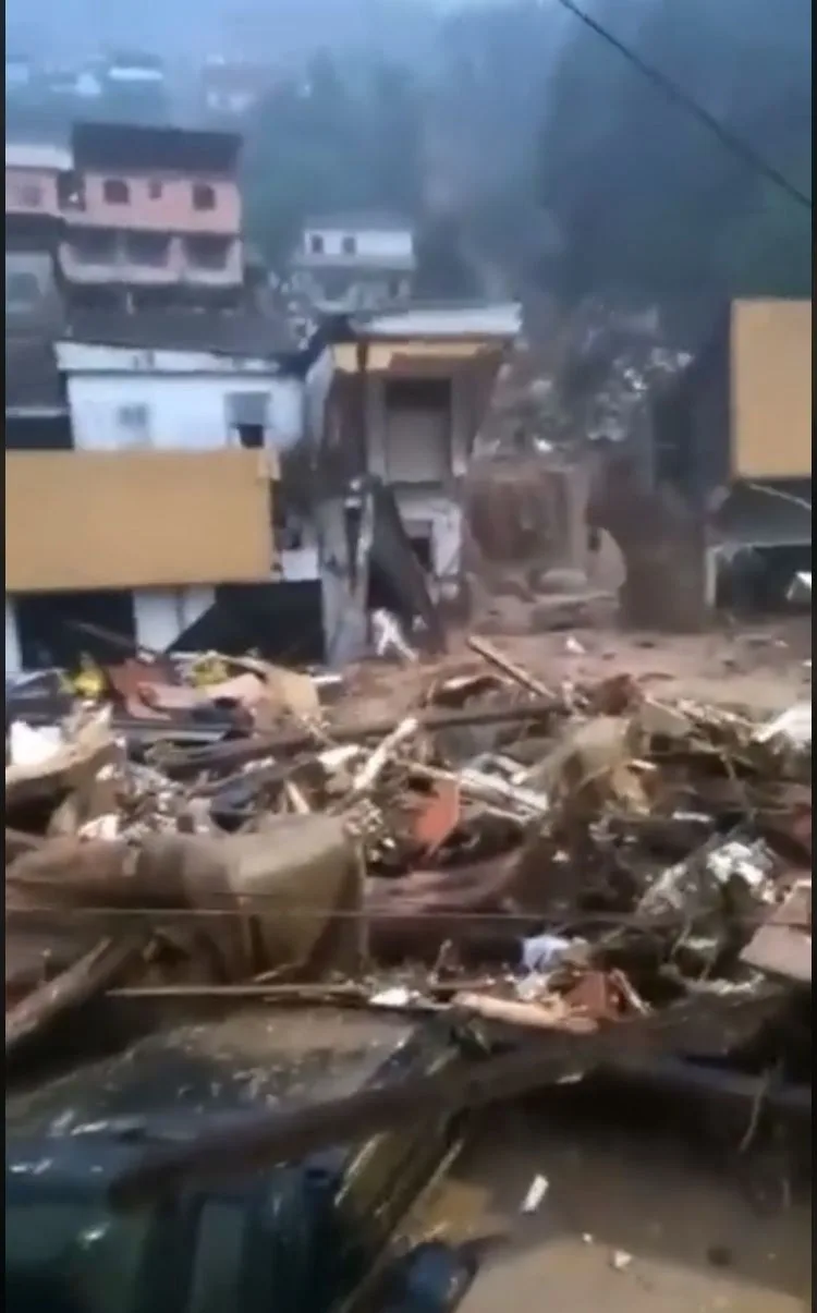 La destrucción en Petrópolis