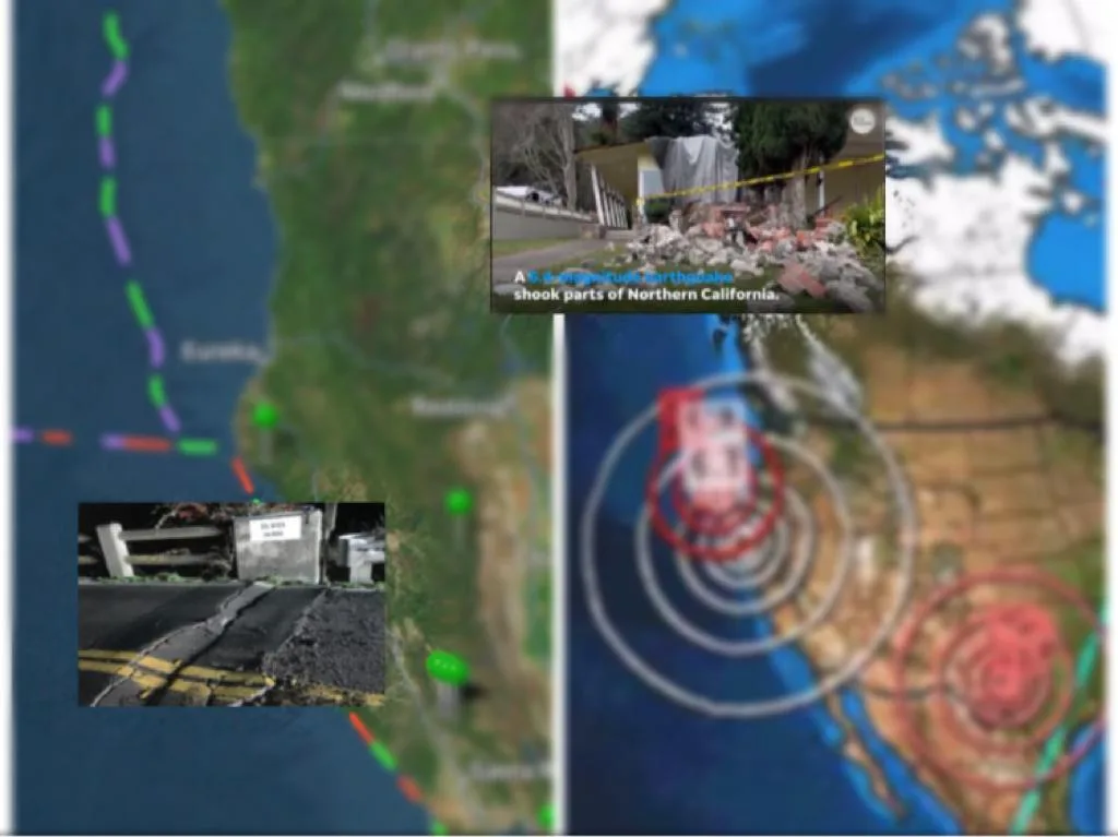 terremoto California - earthquake shook Northern California