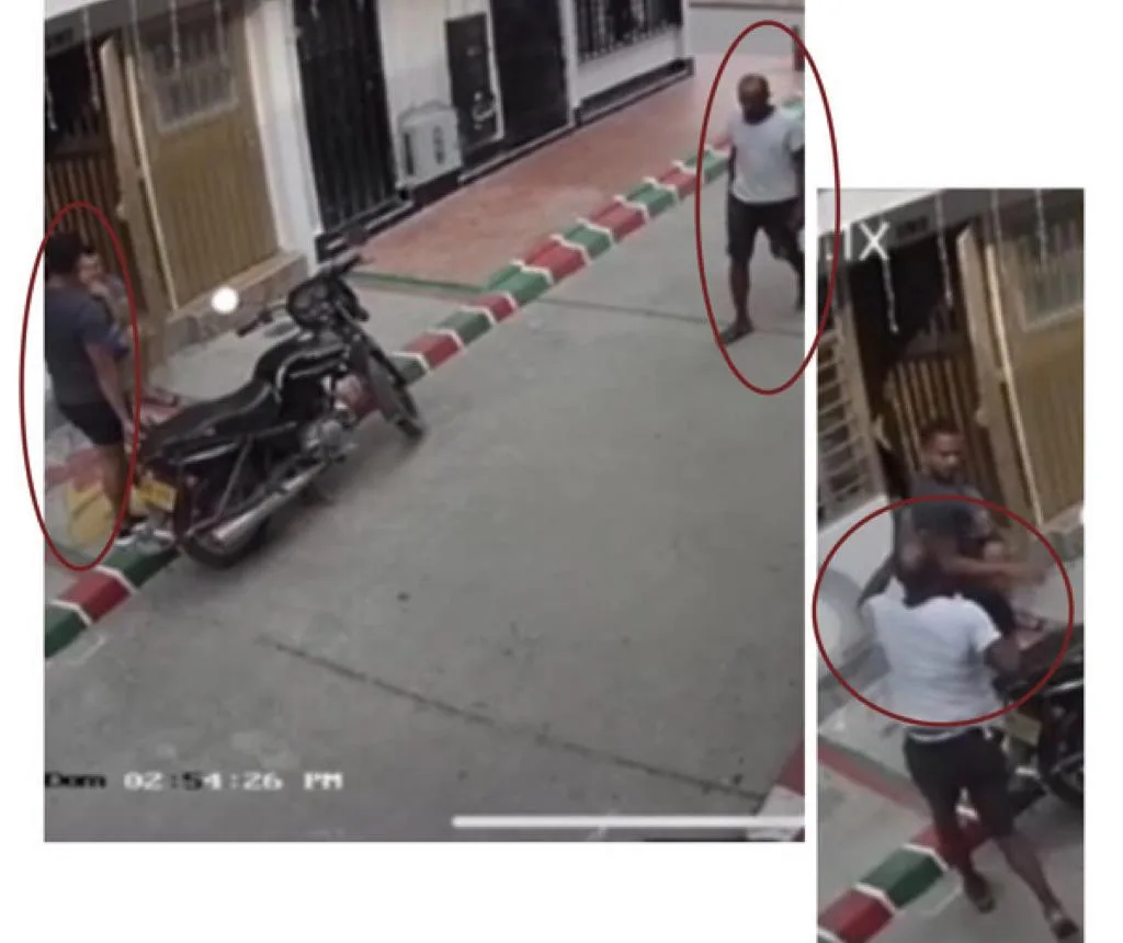 policía Cali cadena barrio Los Naranjos en Cali