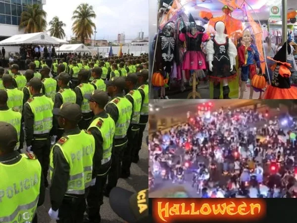 Medidas por la noche de Halloween en Cali