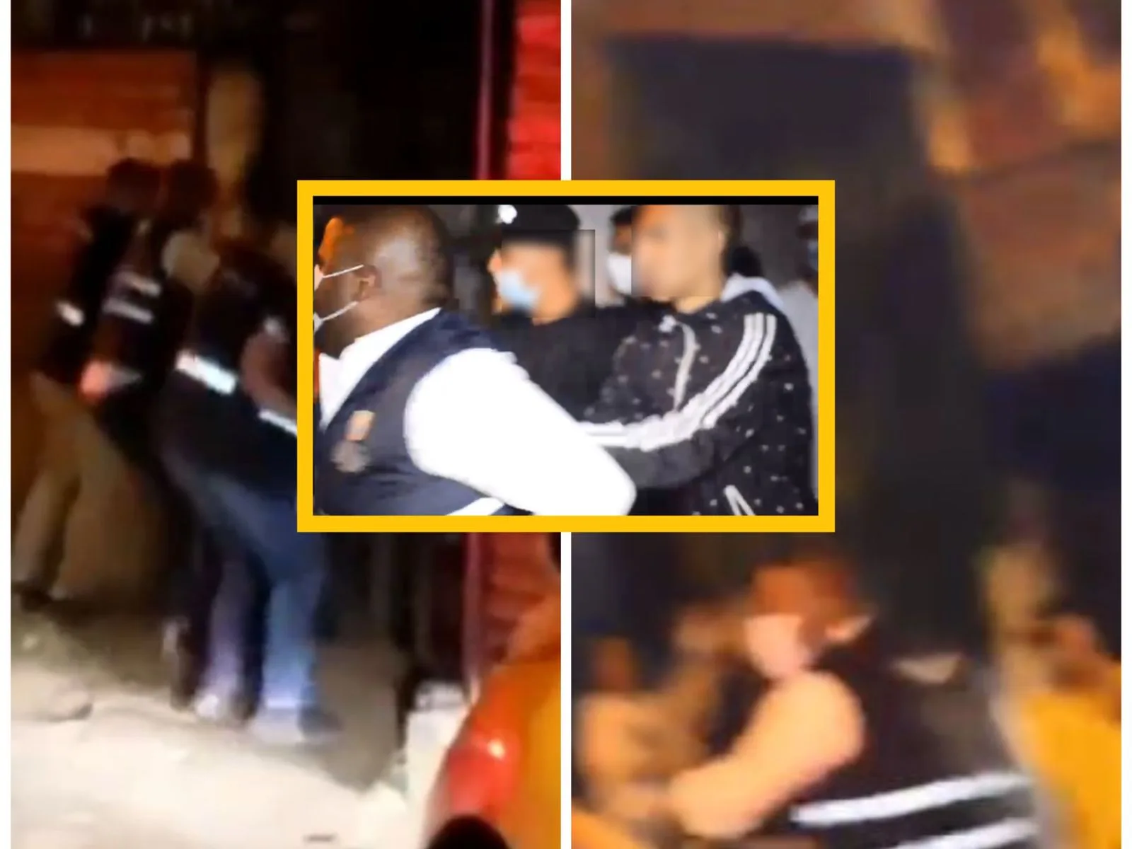 En empujones, golpes y sacando un arma terminó intervención de la Alcaldía a una rumba en Cali