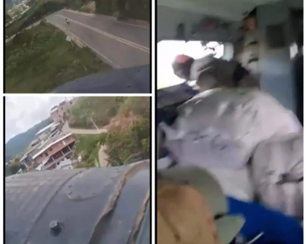No se tiraron, militares aguantaron el impacto por la caída del helicóptero, en Anorí