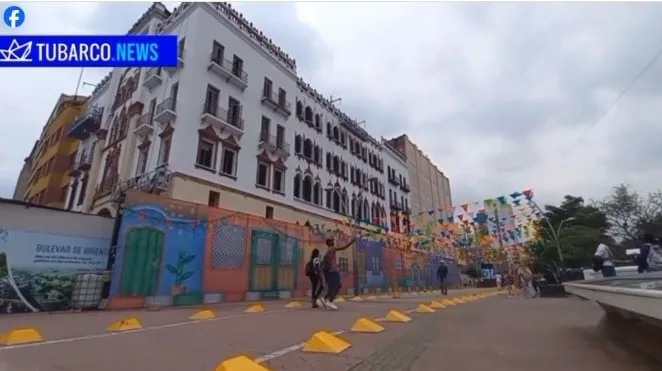 Muy deteriorado estaba el edificio Coltabaco en Cali, la obra de restauración avanza