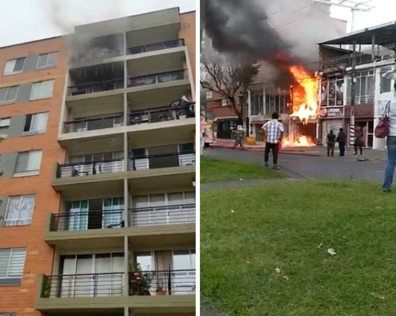 En un apartamento del Caney y un local en San Fernando, dos nuevos incendios este viernes en Cali