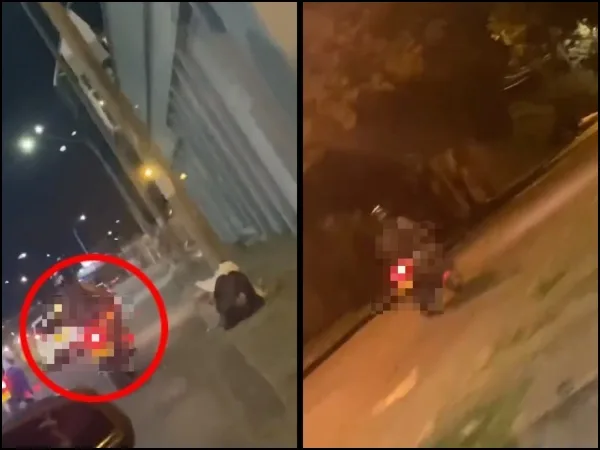 Apareció otro "ser libre" en Cali, sin ropa y en andando en moto