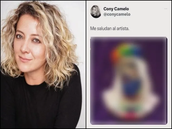«Me saludan al artista»: El polémico Jesús del orgullo de Cony Camelo
