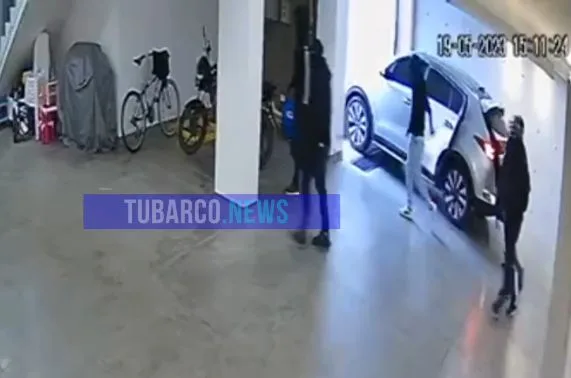Siete ladrones y un robo en 3 minutos, se meterion hasta un conjunto residencial en Cali