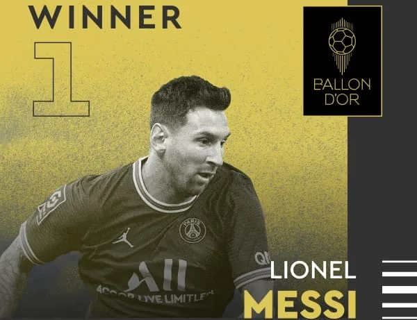 7mo Balón de oro para Messi